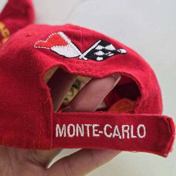 MONACO Grand Kids Prix Hat Strapback Baseball Red Cap - Picture 4 of 8